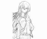Kurisu Steins Gate Makise Coloring Jump Pages Another sketch template