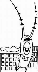 Plankton Netart Spongebob sketch template