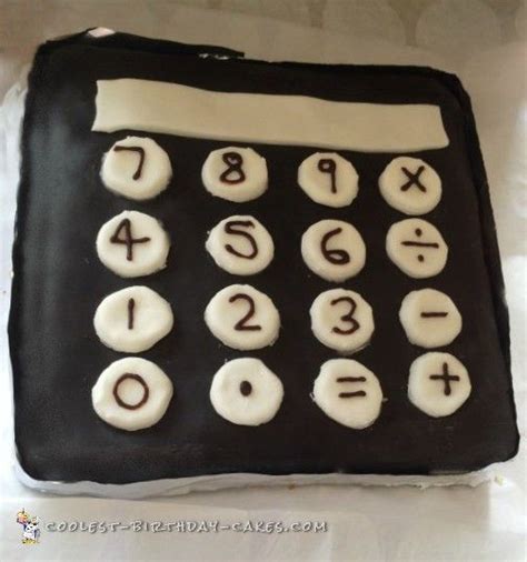 cool homemade calculator cake cool birthday cakes cake cake decorating