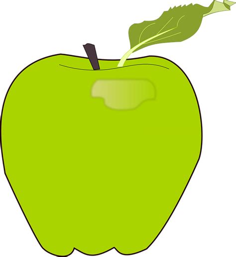 gambar buah apel hijau kartun doni gambar