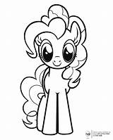 Coloring Pages Pony Little Easter Library Clipart Pinkie Pie sketch template