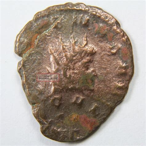 ancient roman bronze coin double struck error coin   bc  ad