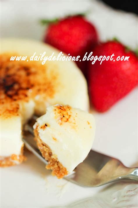 Dailydelicious Crème Brûlée Cheesecake Lovely And Easy No Bake Cheesecake