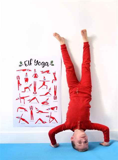 elf yoga printable printable world holiday