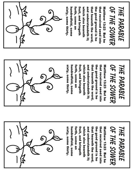 parable   sower  printables