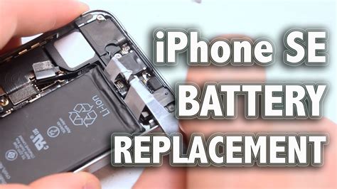 iphone se battery replacement youtube
