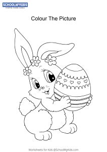 easter bunny easter bunny coloring pages worksheet  preschool