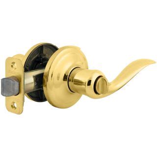 kwikset tnl  polished brass signature series tustin privacy door leverset handlesetscom