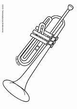 Trumpet Coloring sketch template