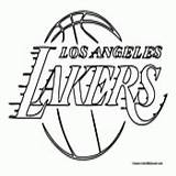 Coloring Pages Lakers Angeles Los Basketball Color Nba Kids Fun Template Sports Miami Heat Print Recognition Creativity Develop Ages Skills sketch template