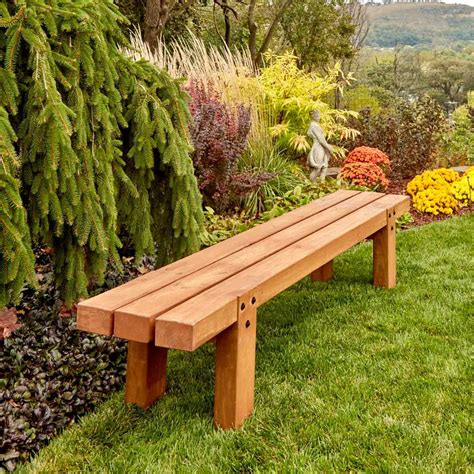 simple timber bench  family handyman