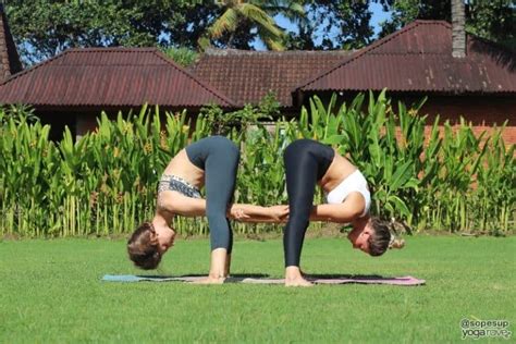 partner yoga poses  friends  couples yoga rove