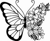 Papillon Dxf Papillons sketch template