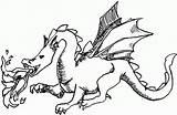 Drachen Colorear Feuer Ausmalen Desenho Malvorlage Personnages Dragao Coloriages Dragons Onlycoloringpages sketch template