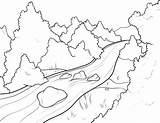 River Coloring Pages Color Kids sketch template