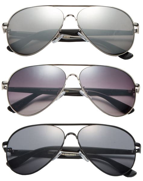 3 Packs Modern Design Metal Frame Aviator Sunglasses For Men For Women