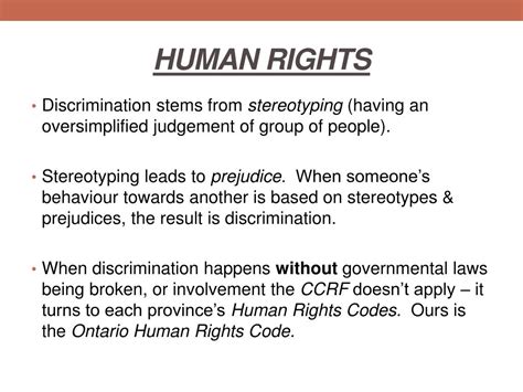 Ppt Ontario Human Rights Code Powerpoint Presentation Free Download