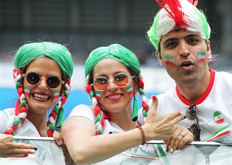 Iran Vs Spain World Cup Match Women Flock To Game While