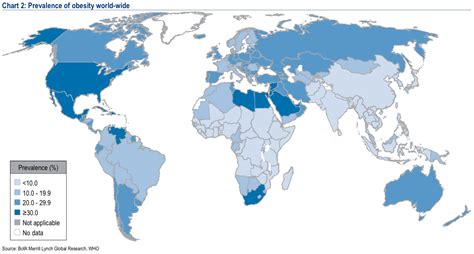 map here s where you ll find the fattest people in the world