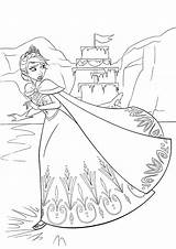 Elsa Disney Coloring Pages Walt Queen Frozen Fanpop Characters Reine Coloriage Book Sheet sketch template