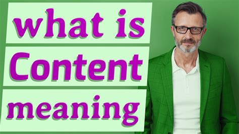 content meaning  content youtube