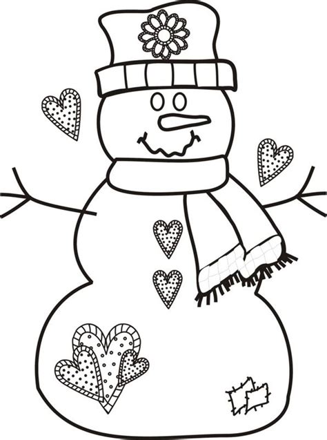 snowman coloring pages    print