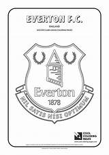 Everton Pages Logo Coloring Soccer Logos City Cool Clubs Club Football Fc Wzory Mandale Do Online Kolorowanki Liverpool Badge Dzieci sketch template
