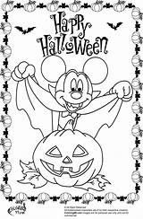 Halloween Coloring Mickey Pages Mouse Minnie Disney Sheets Color Printable Coloriage Frozen Dessin Colouring Vampire Kids Sheet Fall Imprimer Haloween sketch template
