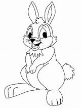 Rabbit Coloring Kids Pages Bunny Printable Drawing Cartoon Print Sheet Template Getdrawings Kid Results sketch template