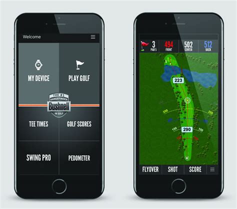 bushnell gps app lets  match   devices golfalot