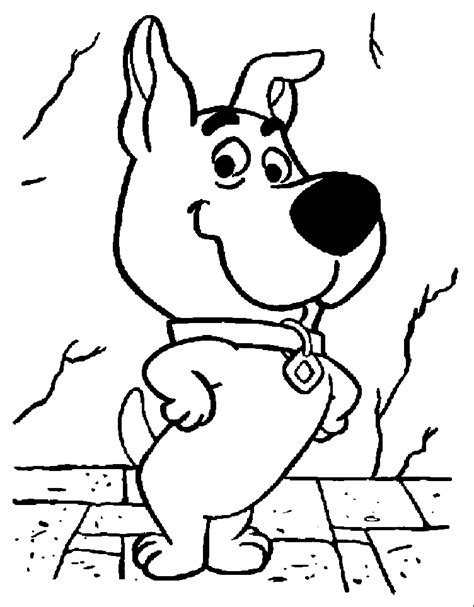printable scooby doo coloring pages  kids