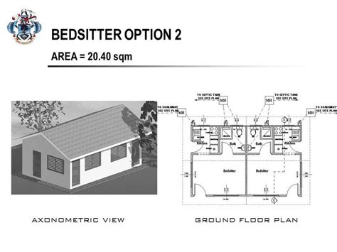 bedsitter option  wwwluhgovsc site plan floor plans axonometric view