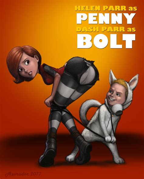 Helen Parr As Penny From Bolt By Azorador On Deviantart