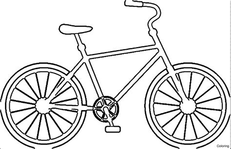 bicycle coloring page  getdrawings