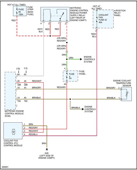 wiring diagram   ac fan module audi