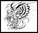 Winged Dragon Ra Egyptian Yu Gi Oh Coloring God Pages Deviantart Wallpaper Template sketch template
