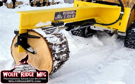 heavy duty inverted log splitter  skidsteer  products log splitters firewood