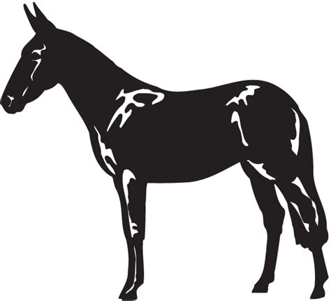 standing mule decal decal city