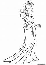 Princess Coloring Pages Pretty Printable Drawing Paper Print Book Categories sketch template