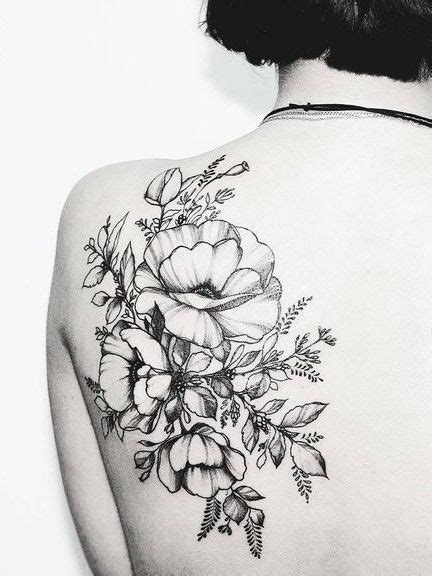 Intricate Back Flower Tattoo Click To Discover More Sensational Flower