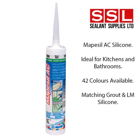 Mapesil Ac Internal Silicone Sealants All Colours Sealant Supplies