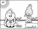 Coloring Menchies Sweet Friends Menchie Sheets Characters Frozen Yogurt Color Fun Their sketch template