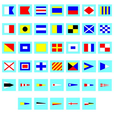 international code  signals nautical flags set   elcome