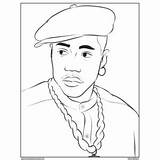 Tupac Lineart sketch template