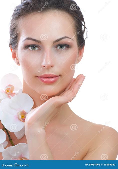 spa woman stock image image  health facial girl
