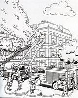 Coloring Pages Truck Fire Colouring Brigade Adult Nl Google Kids Firetruck sketch template