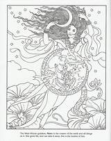 Goddess Mawa Adulte Erwachsene Mythologie Mythology Deity Mawu Colorier Malvorlagen Coloriages sketch template