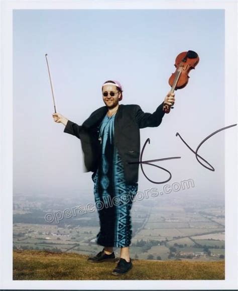 Kennedy Nigel Signed Photo With Violin