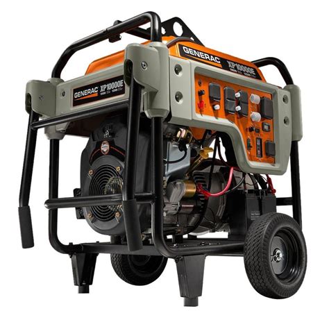 generac  watt gasoline powered electric start portable generator heavy duty professional