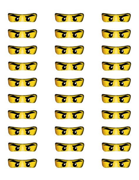 printable ninja eyes printable templates